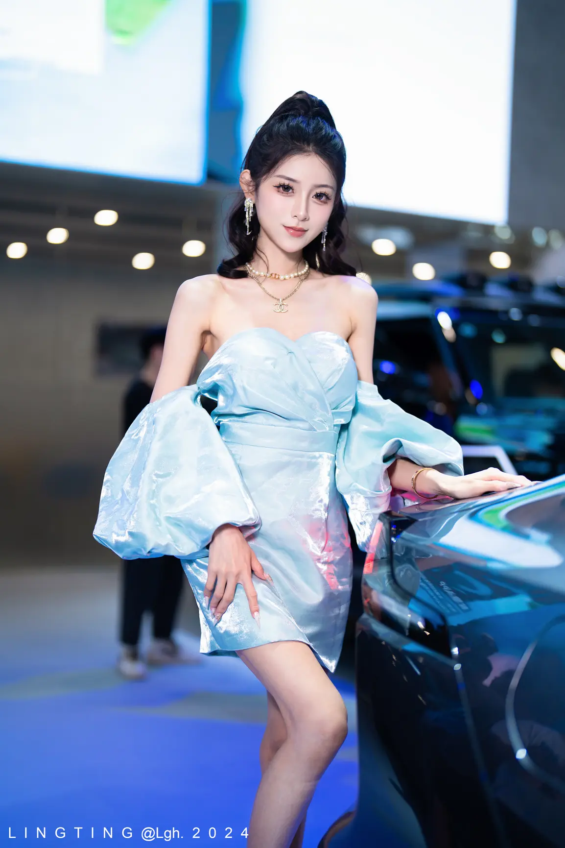 粤港澳大湾区车展模特：叶子大人。