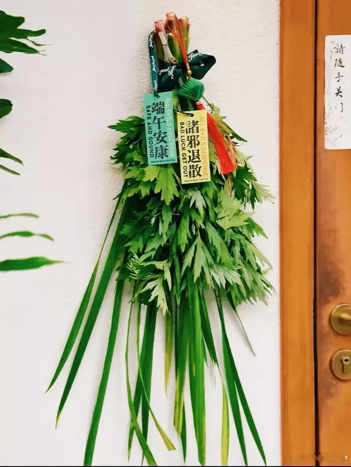 为什么艾草要倒挂不能正挂艾草倒挂驱蚊旺运，据说方向挂对了，艾草才有力气护家，提前