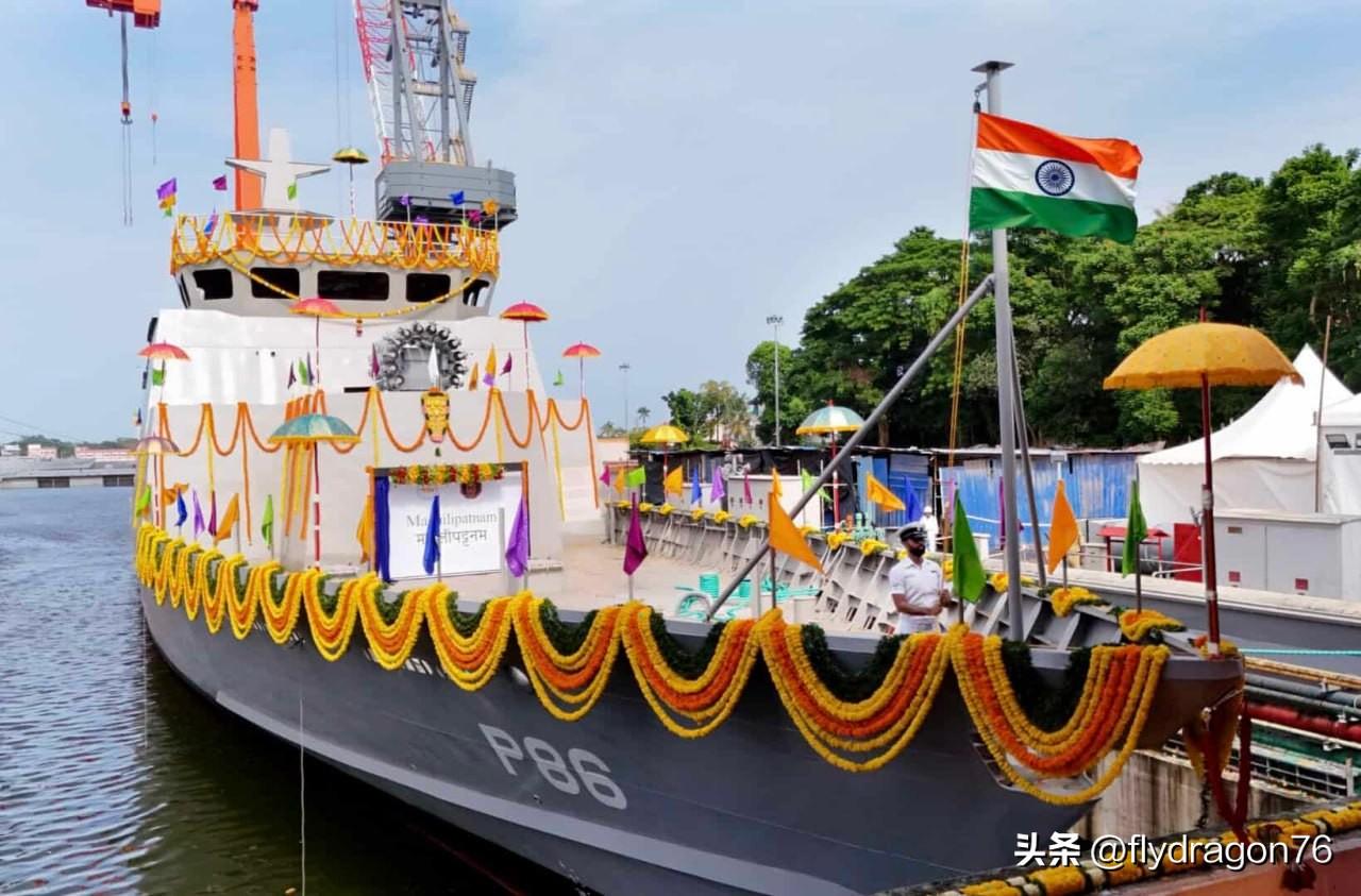 🚤🇮🇳 印度下水第七艘ASW SWC级小型反潜作战舰

7月29日，第七艘