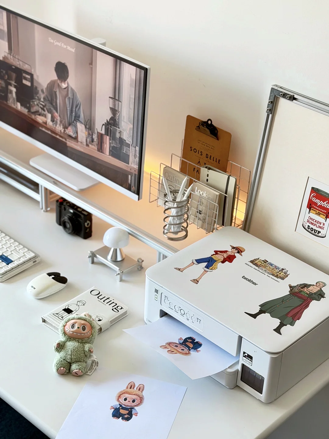 我的桌搭新玩具！海贼王打印机🔥