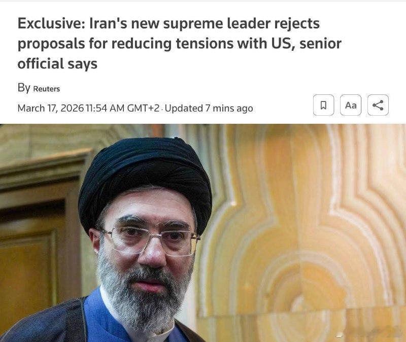 伊朗拒绝了特朗普的停战提议，决心向美国复仇。▪️ 德黑兰方面通过两名中间人收到了