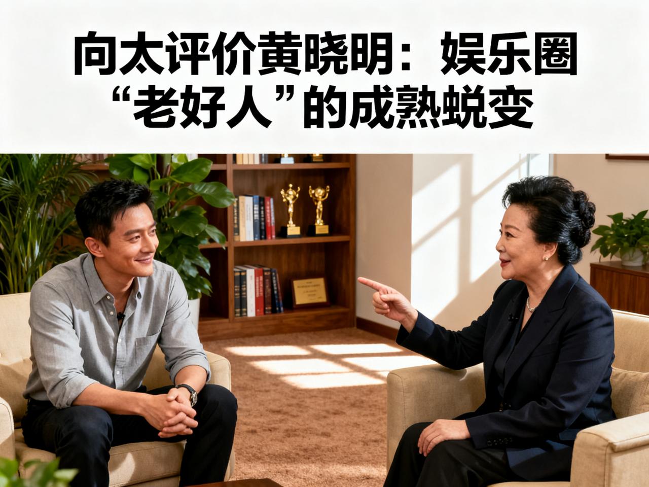 向太说黄晓明是娱乐圈里的“老好人”，这个说法其实挺容易引起大家共鸣。因为黄晓明给