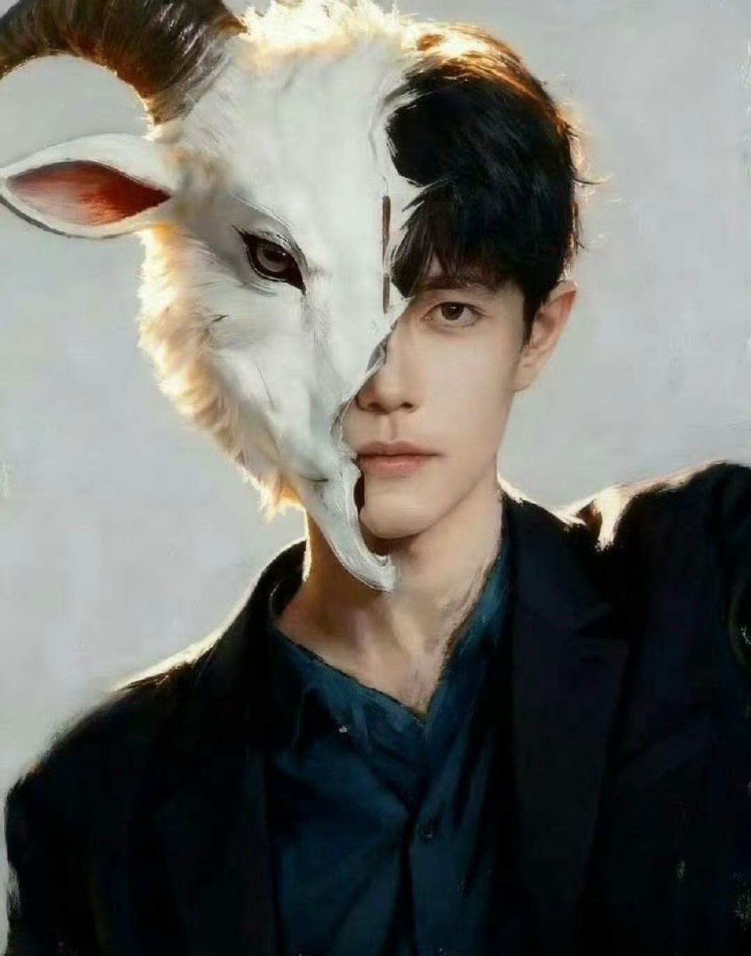 肖战摘面具梦回魏无羡肖战的演员生涯即将开启一个新的10年，黄金10年