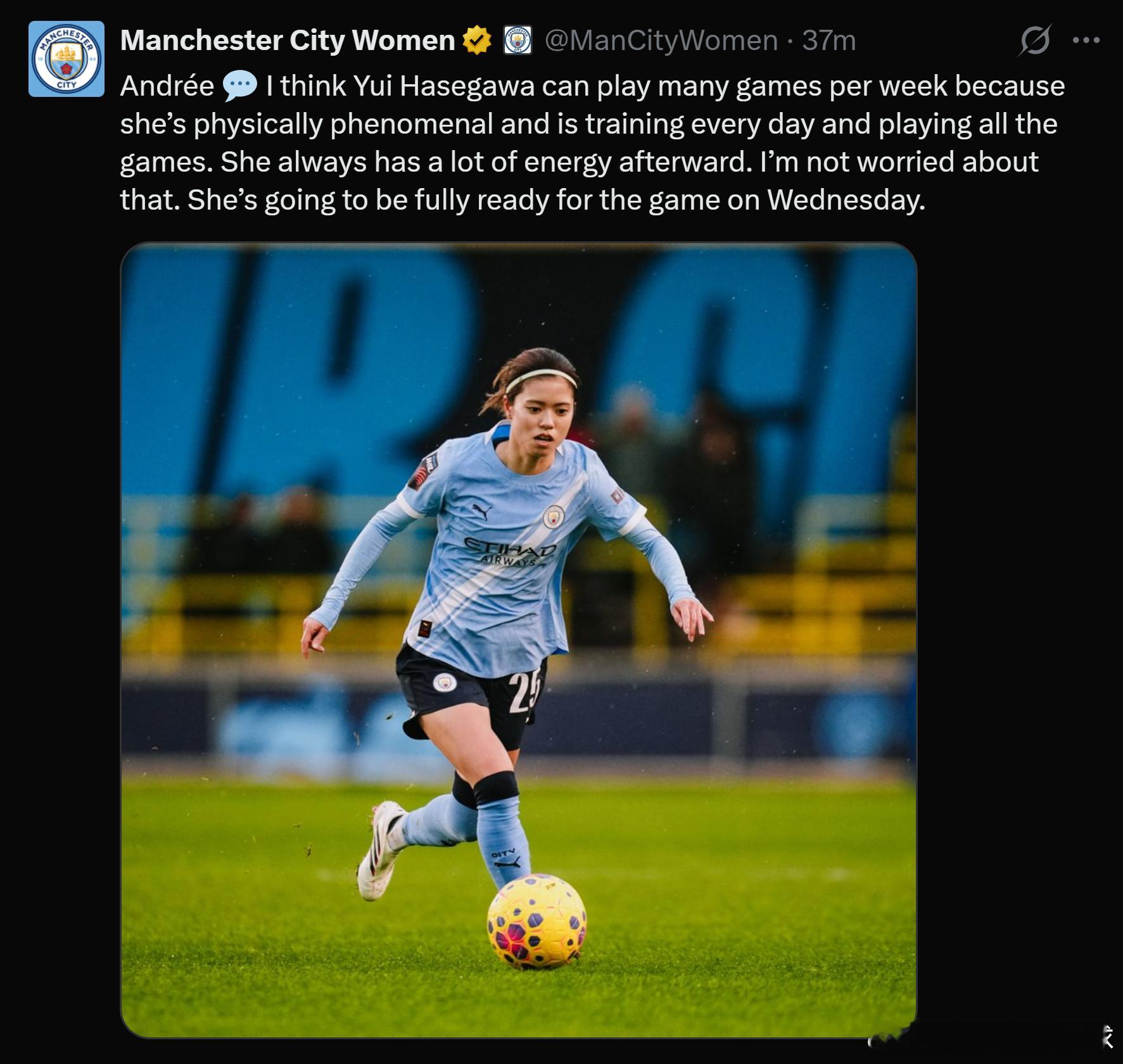 barclayswsl 买了那么多中场，到头来还是死用一个球员，不觉得自己的战术