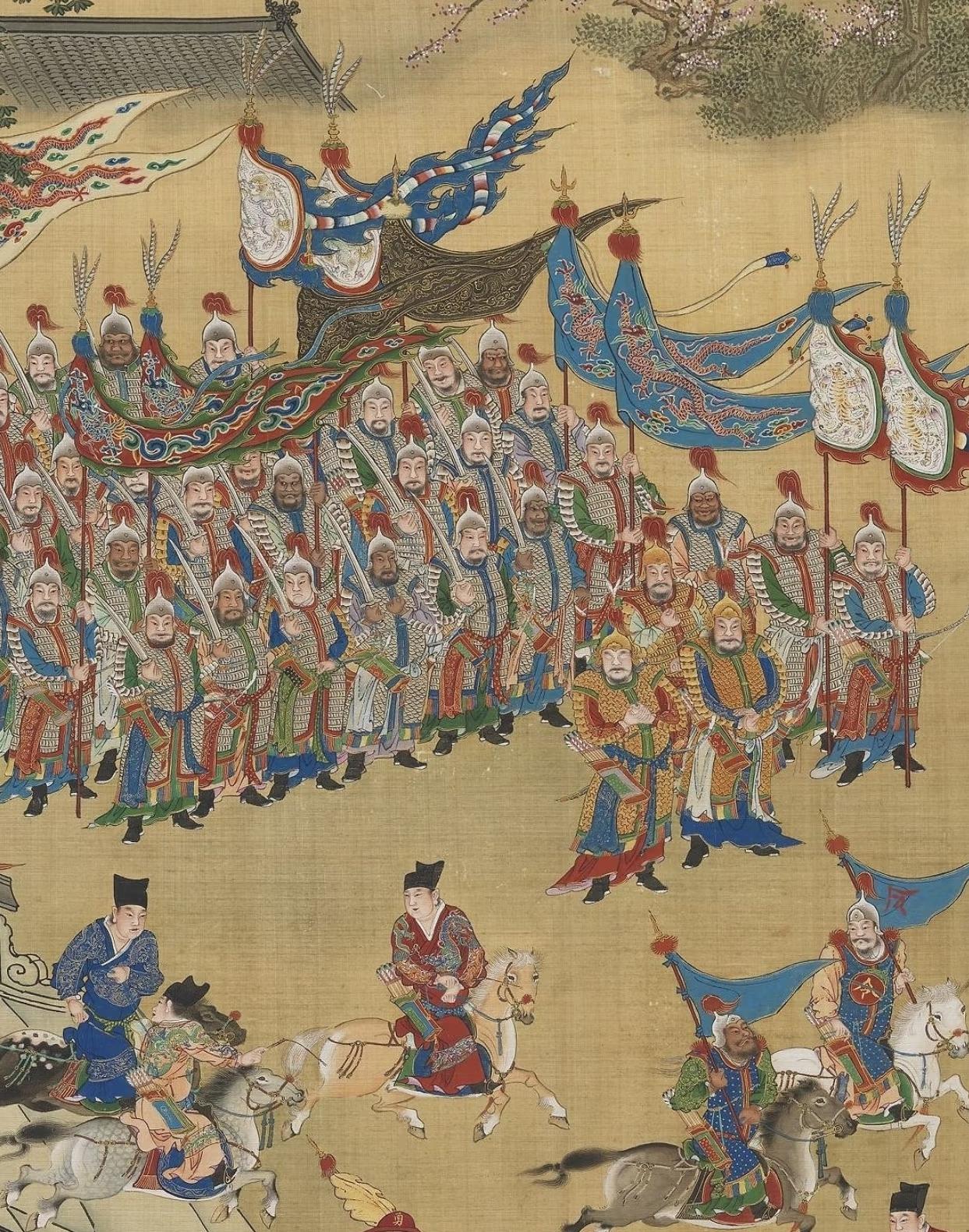 万历皇帝归京的极致排场[笑哭]
五百年前初春，即万历十一年，于北京长河之上，明代