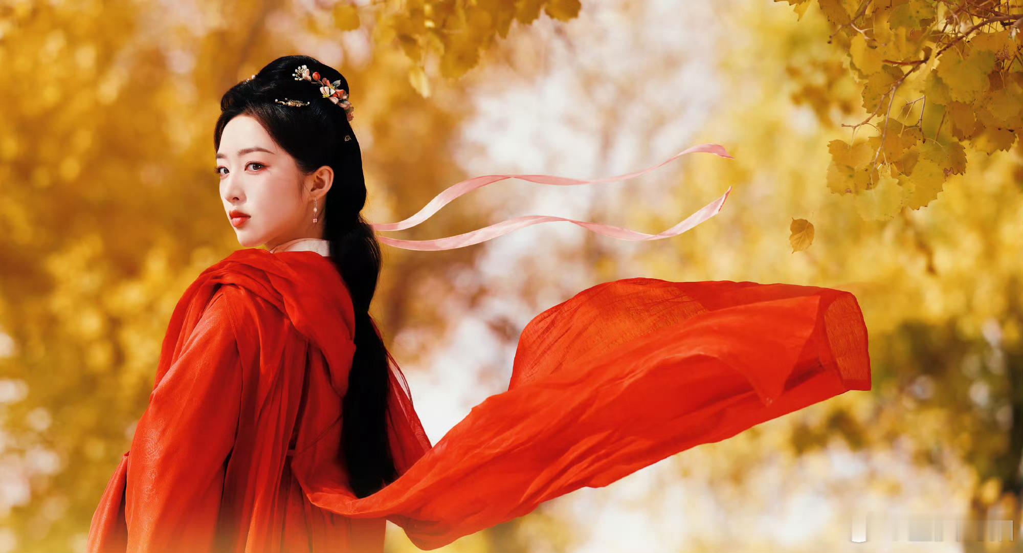 胡杨林的秋天🍂摄影：模特：