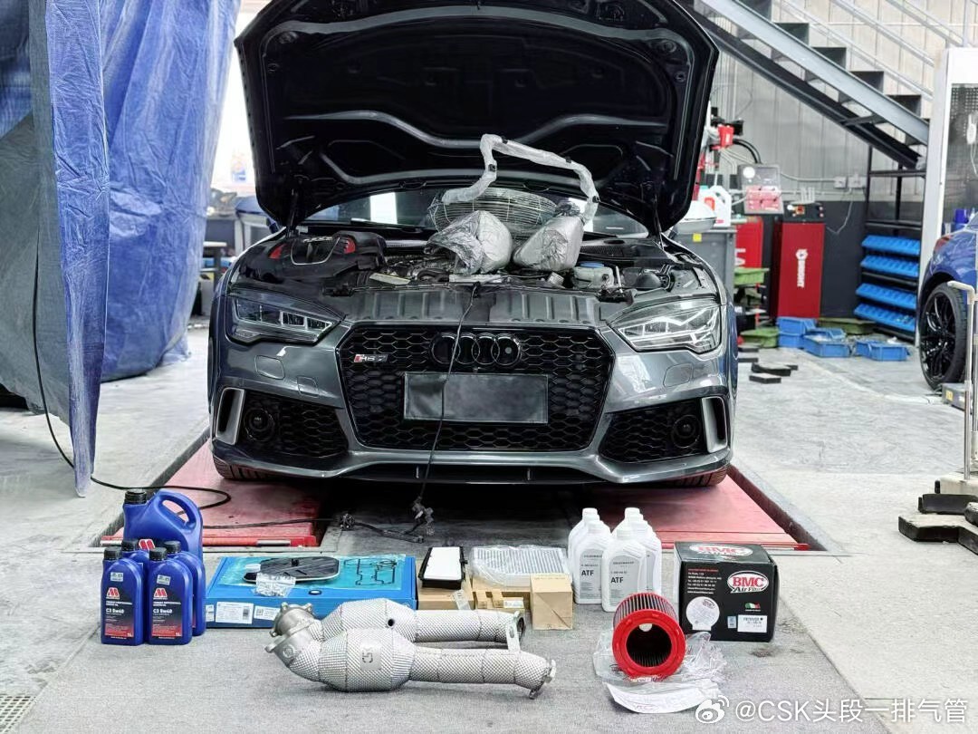 奥迪RS7 4.0T C7.5 ⬆️ 升级CSK头段200目 / BMC空滤 ​