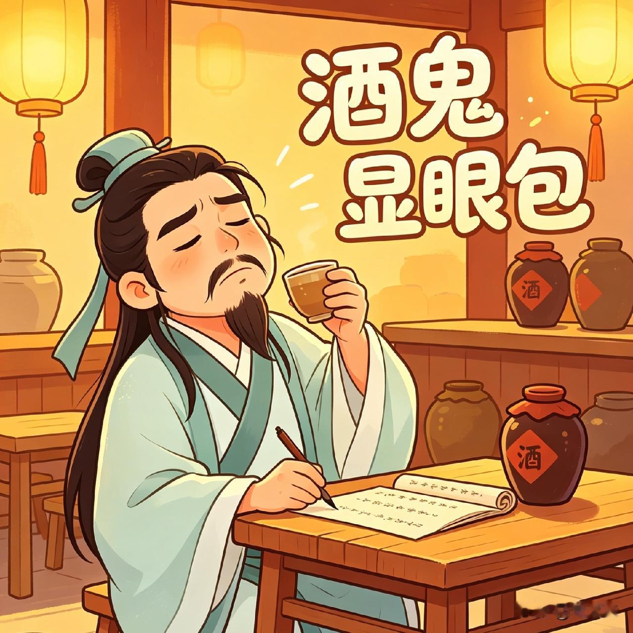 课本里的李白，是仙气飘飘、豪迈洒脱的诗仙，谁能想到，私下的他是妥妥的江湖酒腻子。
