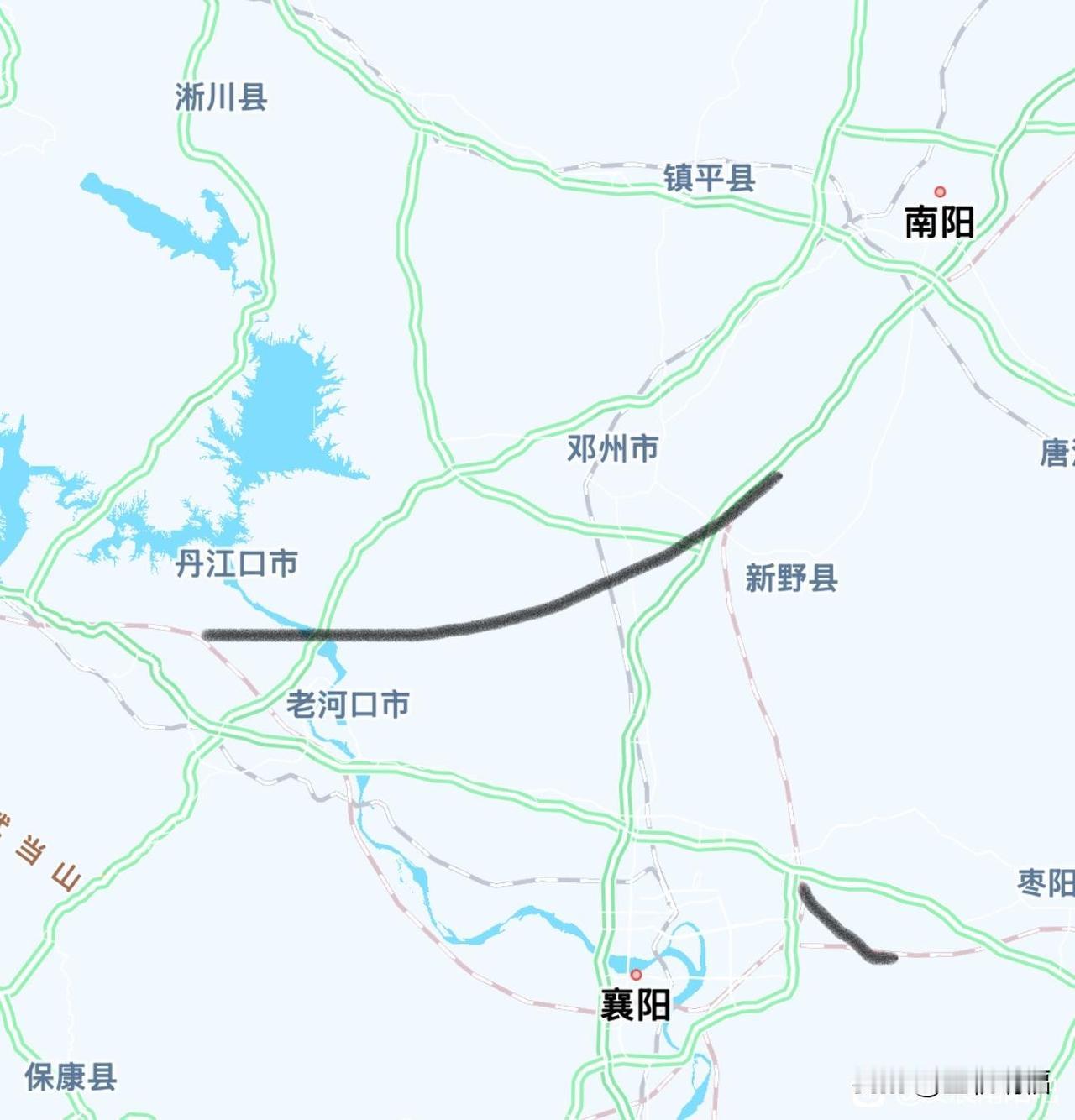 为什么不能修高铁联络线至武汉和西安
从新野到老河口的郑渝-武西联络线，南阳至西安