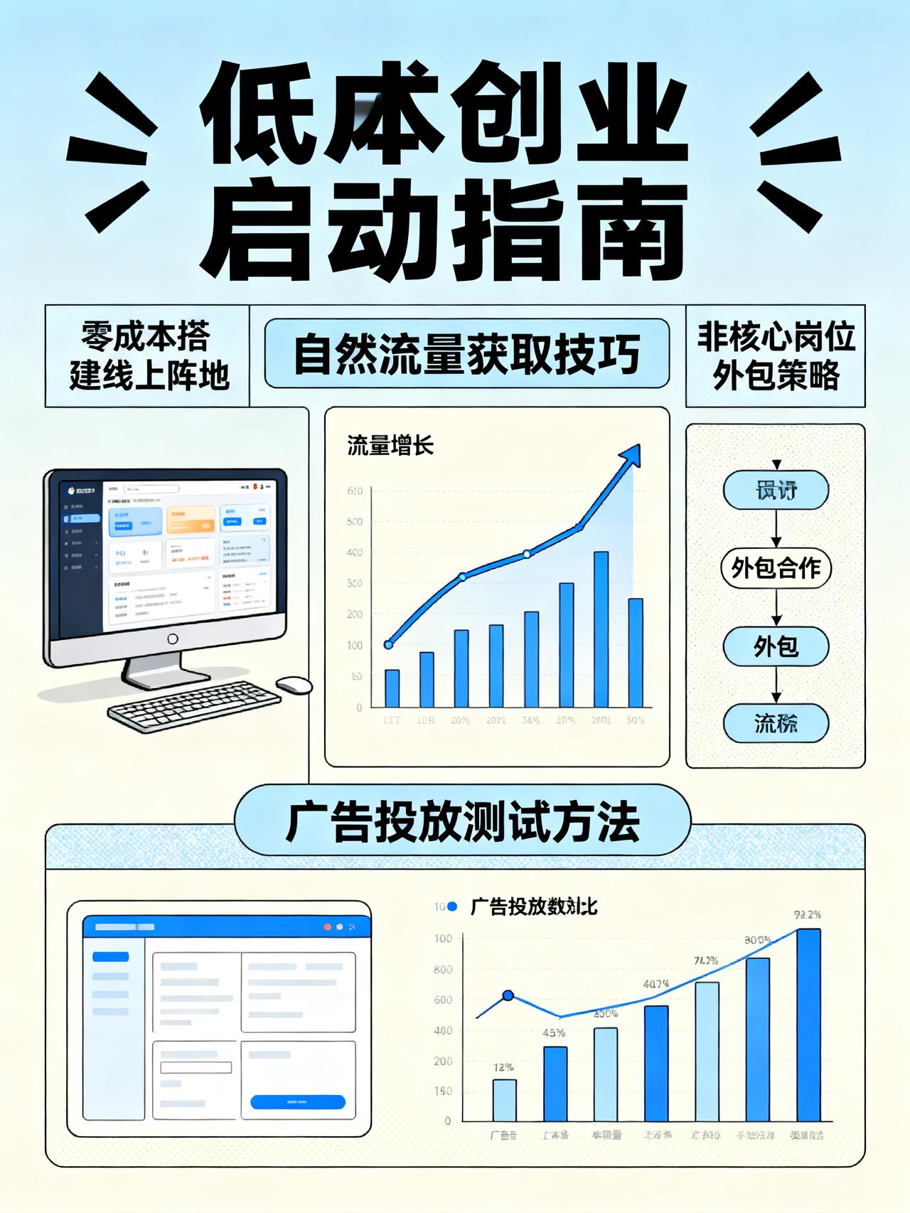 初创团队低成本启动线上业务：几万块跑通的3个核心方法
创业圈里很少有人往外说的低