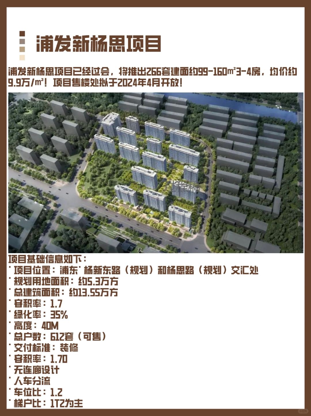 浦发新杨思项目官方户型图&室内效果图