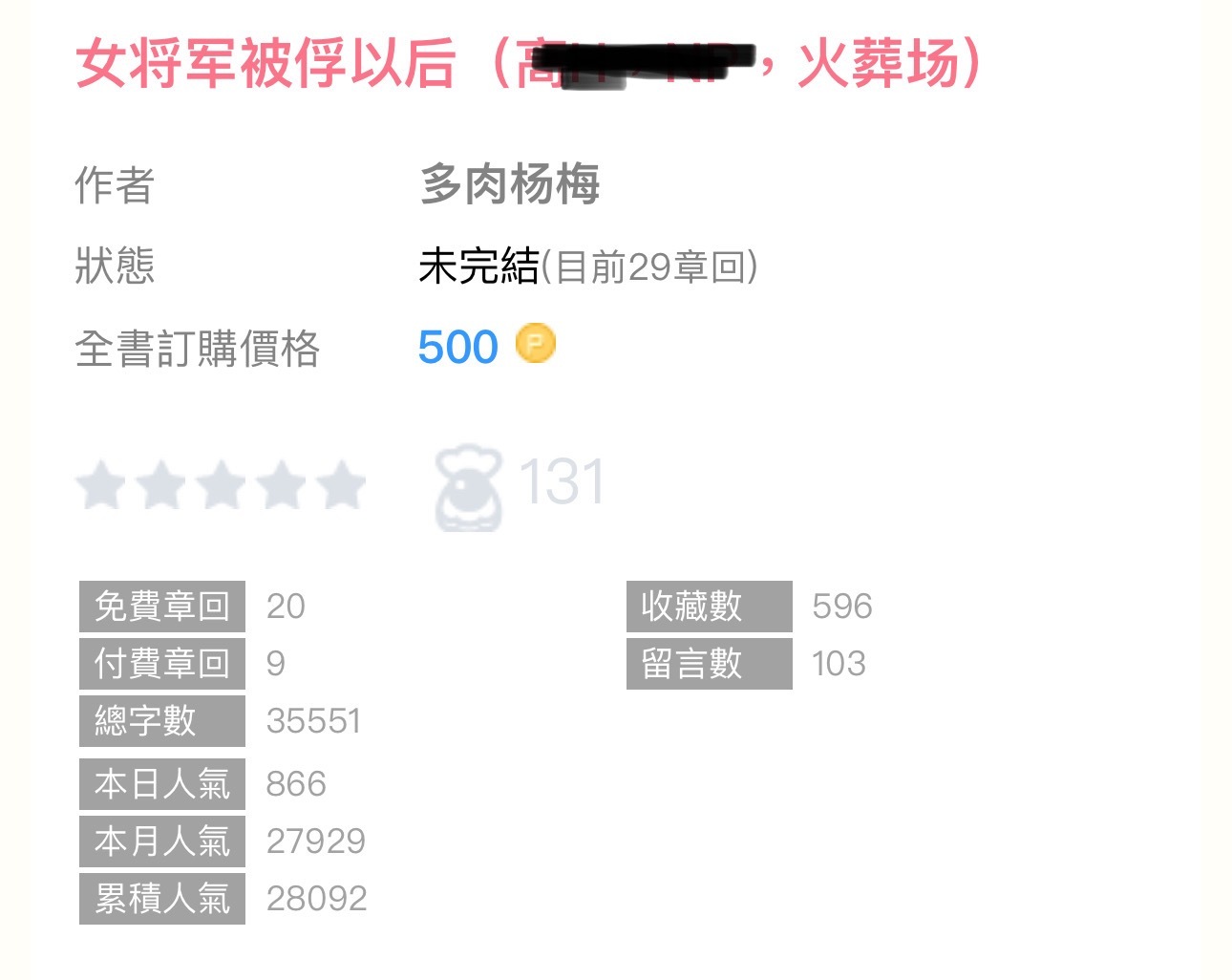 【新書播报】《女将军被俘以后》by多肉杨梅🔸连载🔹n／火葬场／女扮男装 ​​