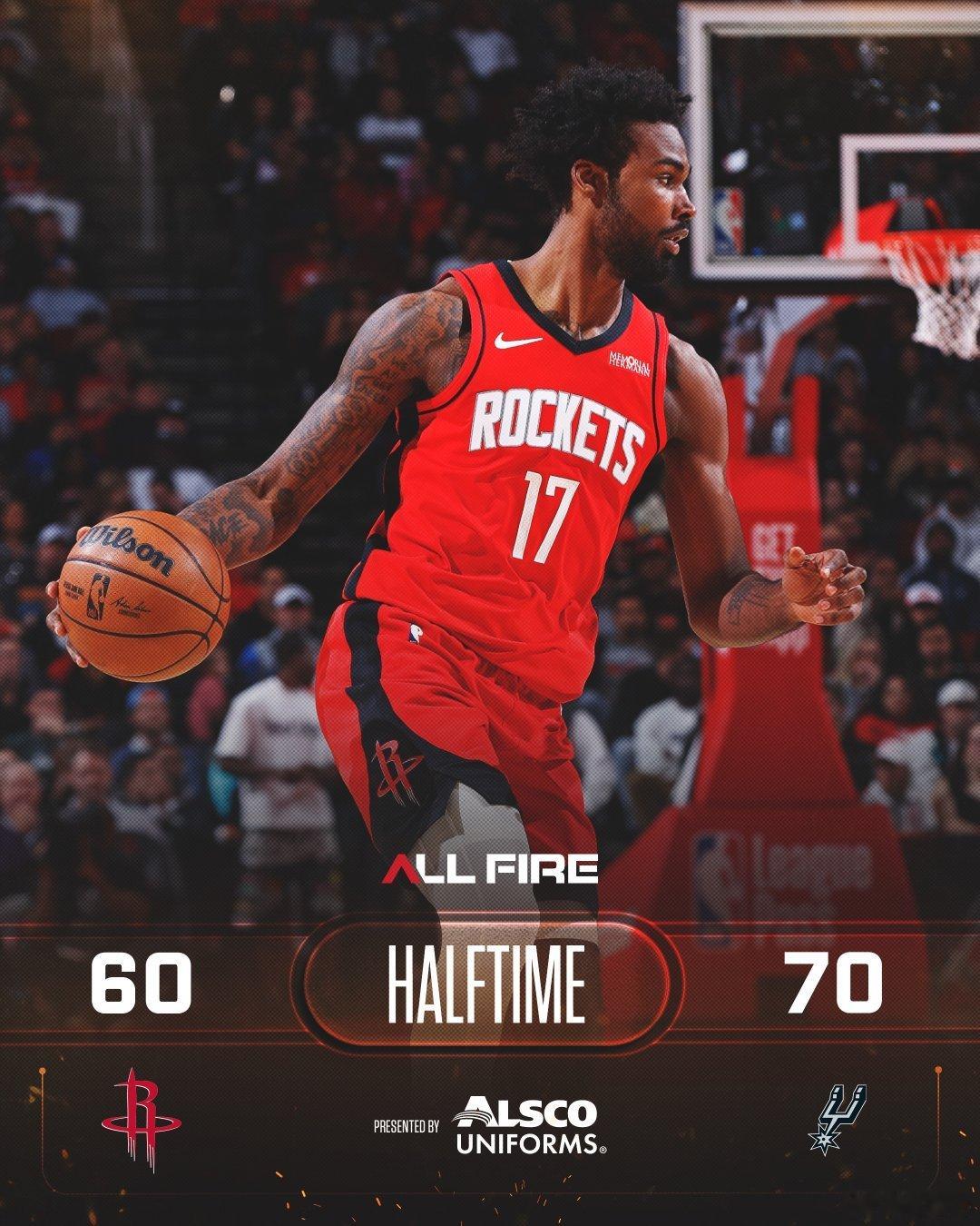 半场落后10分窝火本身进攻总体没毛病投篮命中率56%，三分42%（5/12）申京