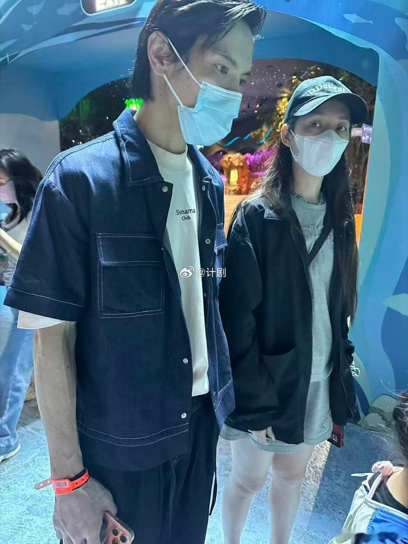 向佐一家现身珠海本来只是去长隆看白鲸，转头撞见向佐郭碧婷带娃遛弯，一家人和和气气