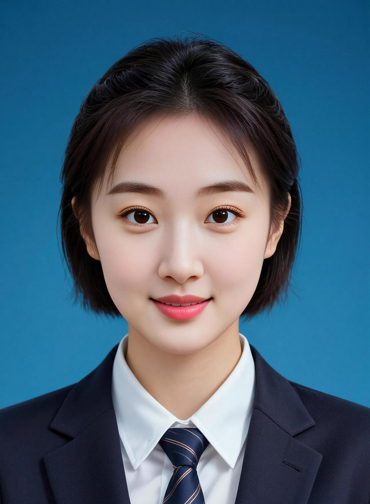 ai广角正装 美女