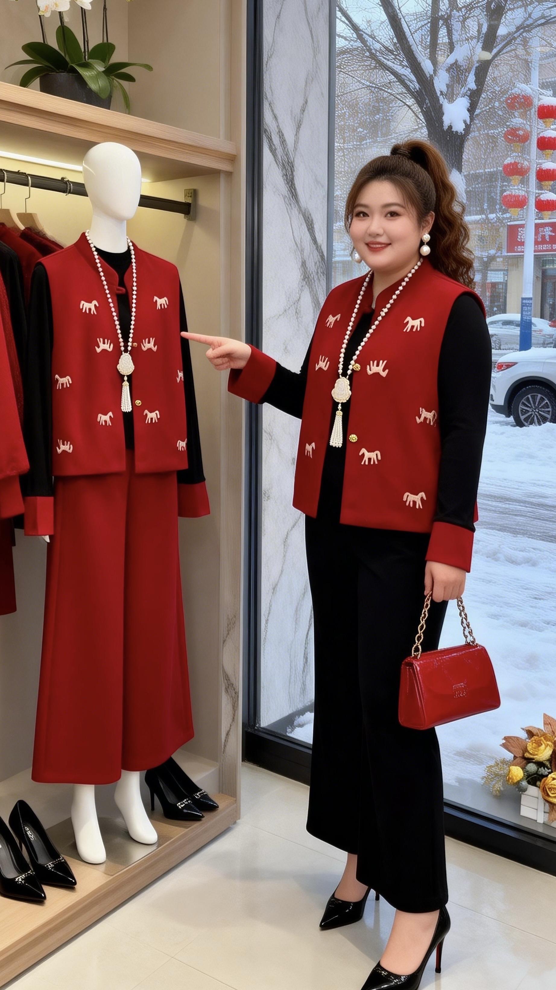 大码穿搭新年穿搭 过年穿什么 微胖女生的过年漂亮穿搭来了2026我的第...