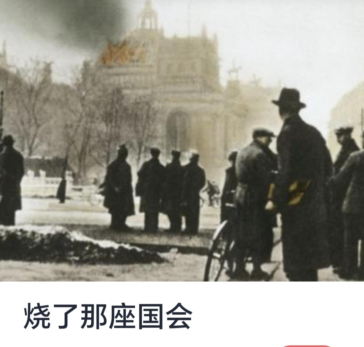 您提到“烧了那座国会”，很可能是在指历史上著名的“国会纵火事件”或“焚毁国会大厦