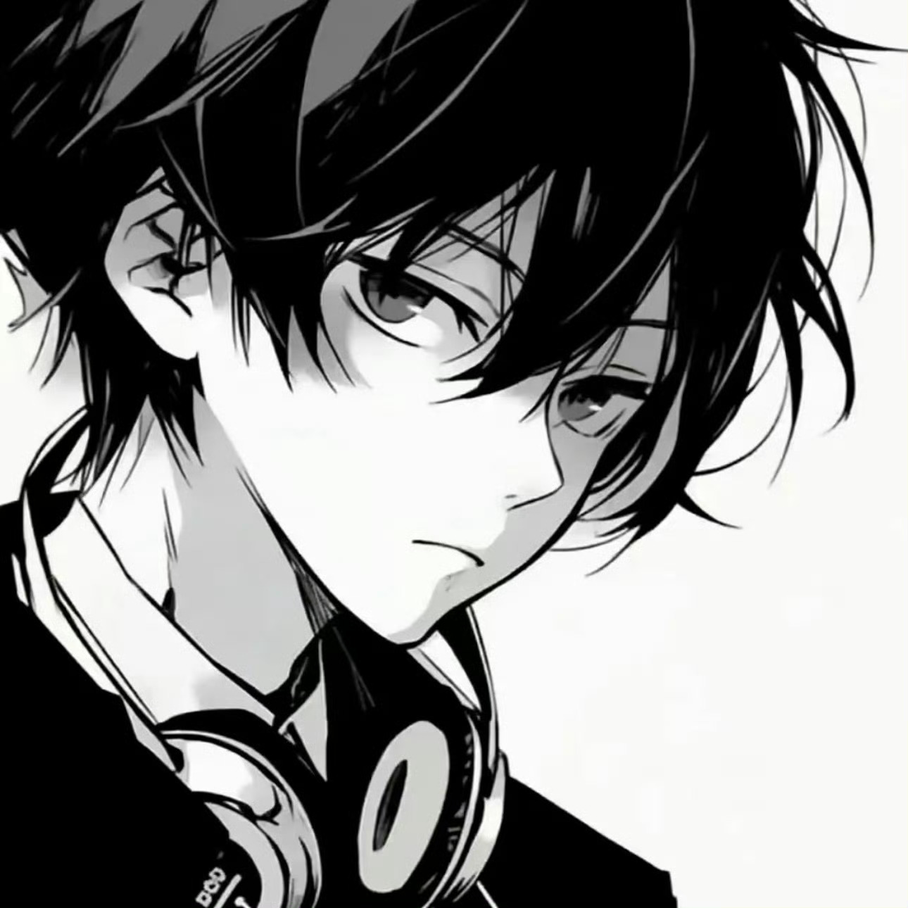 男生头像｜动漫男头｜动漫头像｜黑白头像🖤  