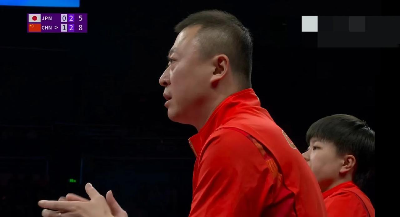 陈梦苦战五局，3-2险胜平野美宇。马琳紧张的很。
杭州亚运会乒乓球女团决赛。第二