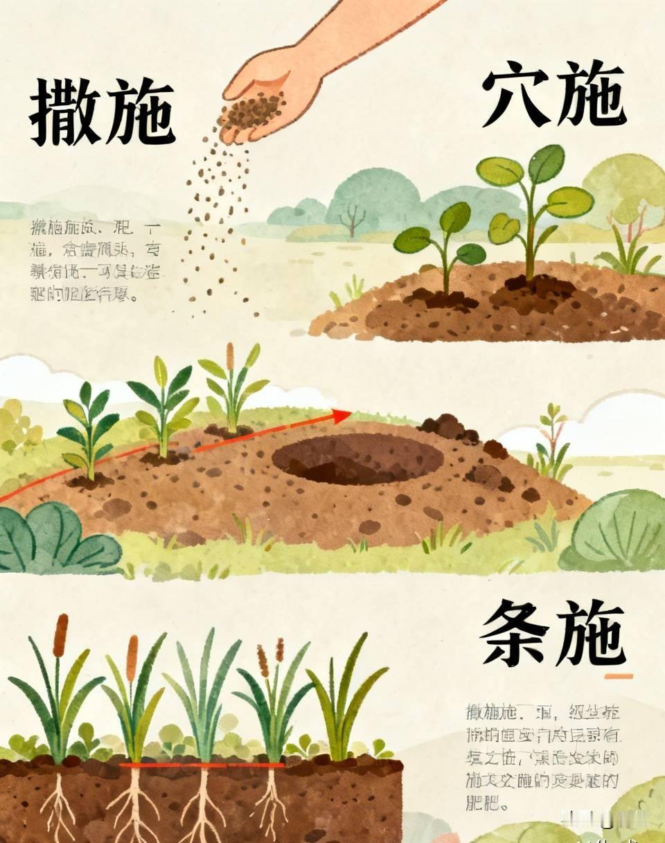 小菜园施肥，撒施、穴施、条施怎么选
 
不少种菜新手施肥分不清方法，三种方式差距