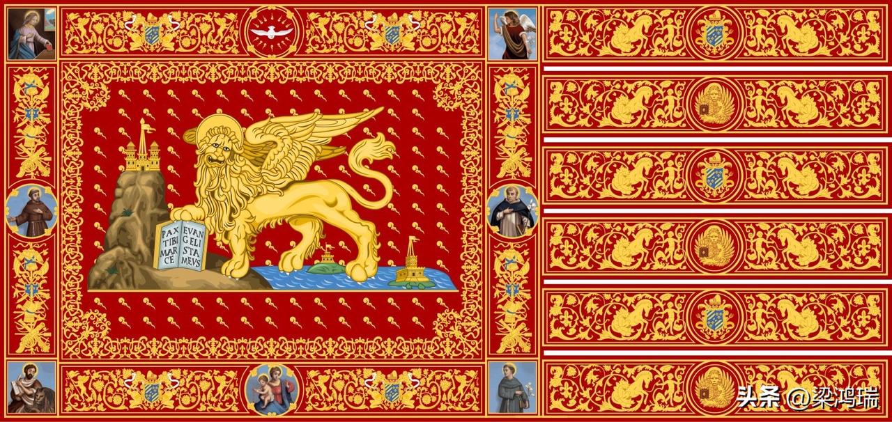 这是一面历史上威尼斯共和国（Republic of Venice）的国旗，也被称