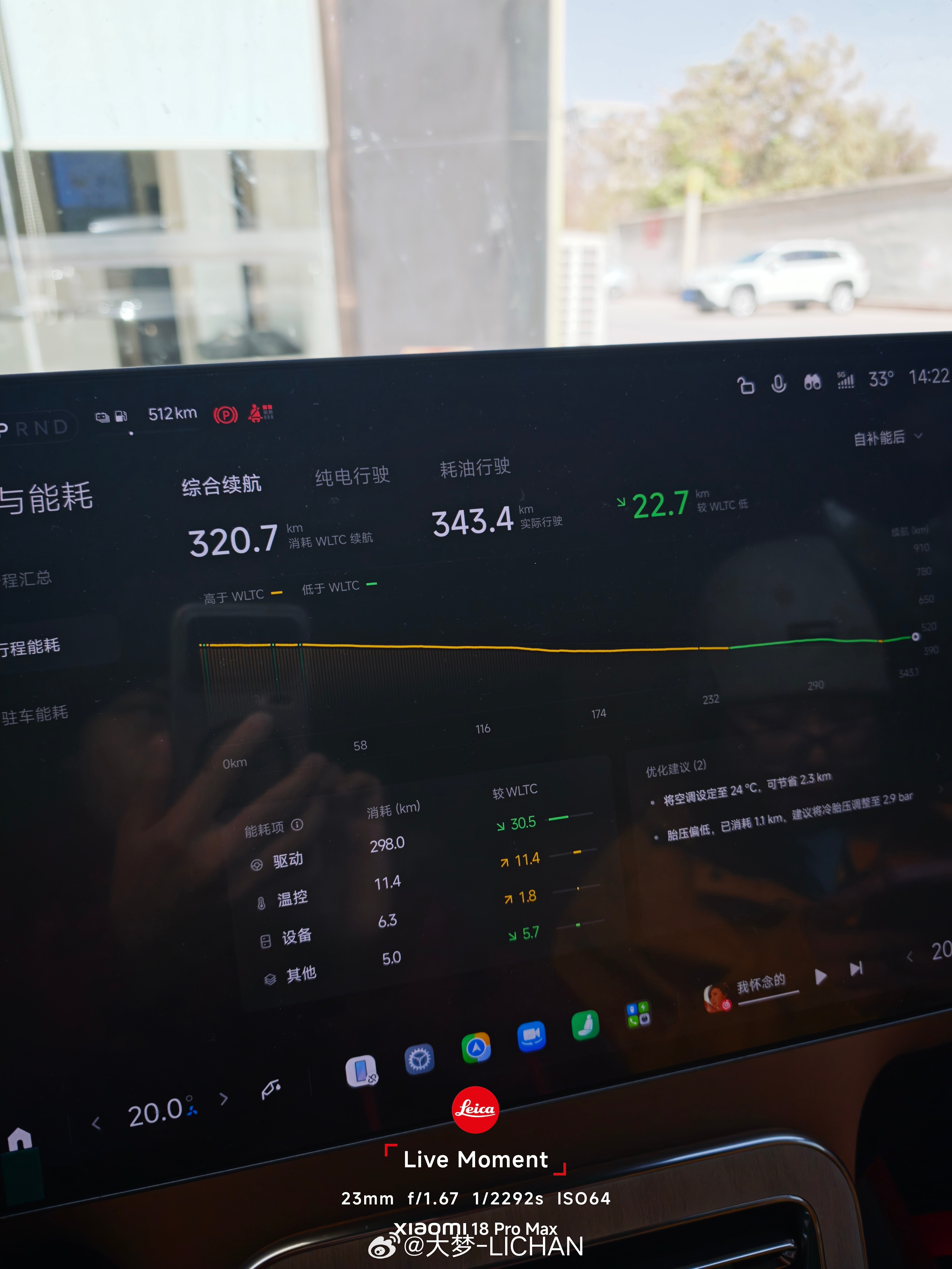 给大家分享下小米澎程 我们这趟从石河子到吐鲁番的能耗，海拔估计有个一两百米的差距