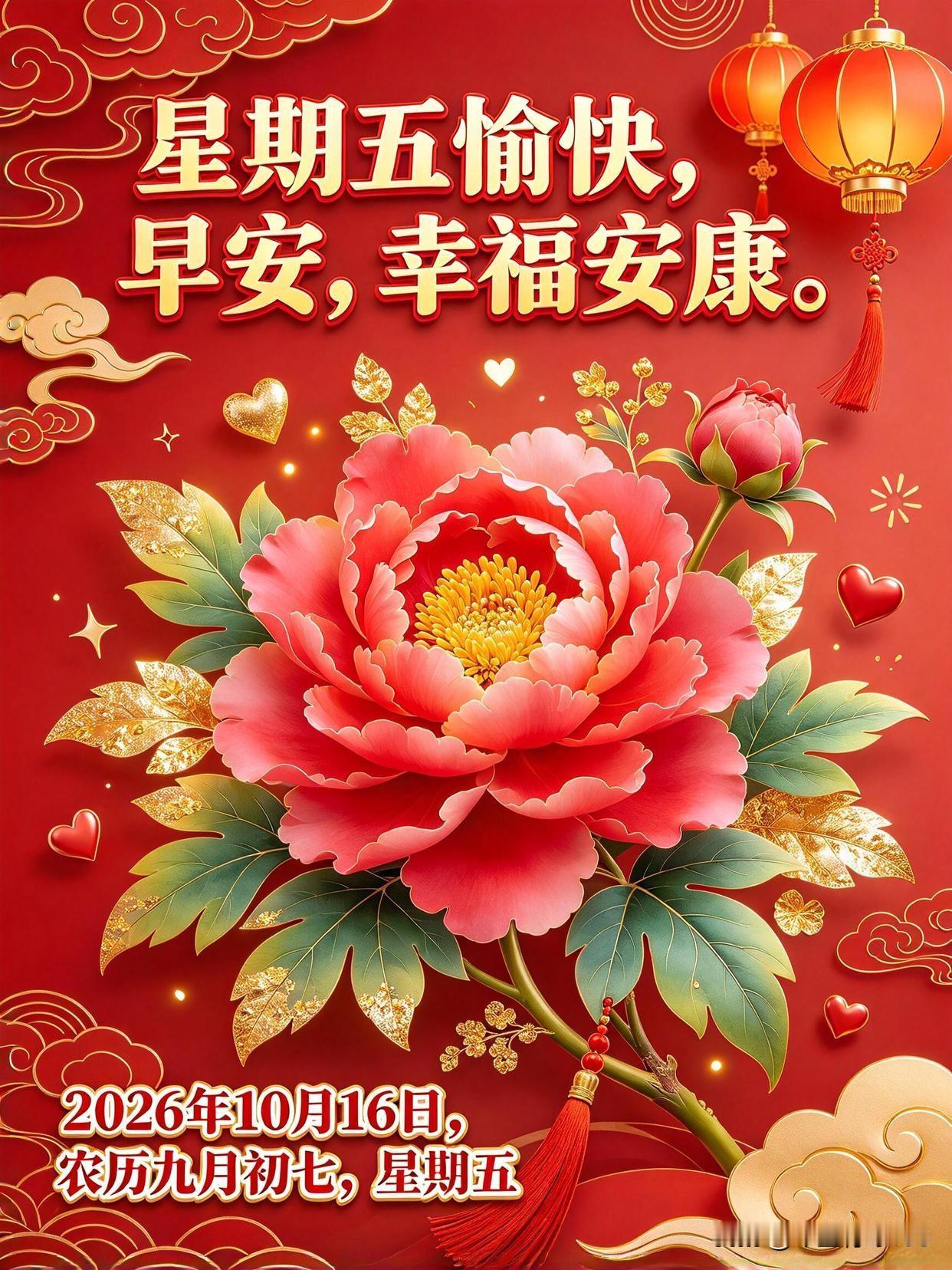 今天周五，愿大家诸事顺遂。

日子不必轰轰烈烈，只求平安安稳。愿新的一天，无烦无