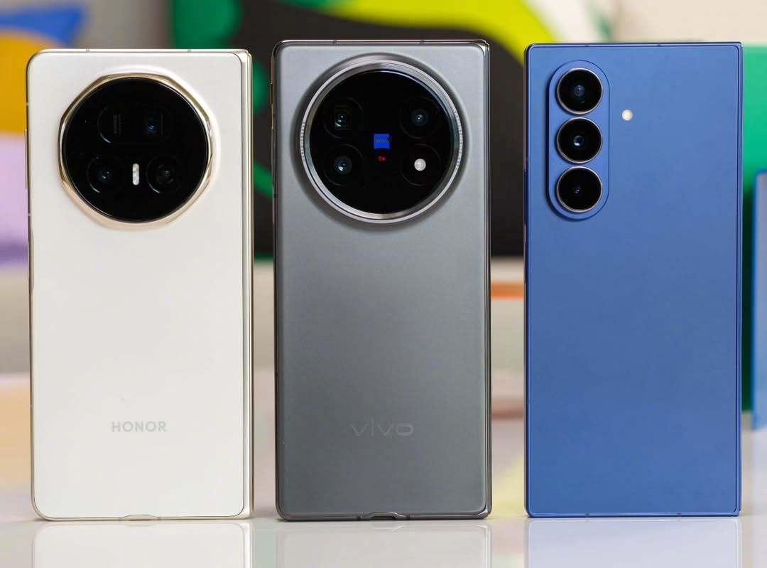 荣耀magic v5 ，vivo x fold5，三星 Galaxy z fol