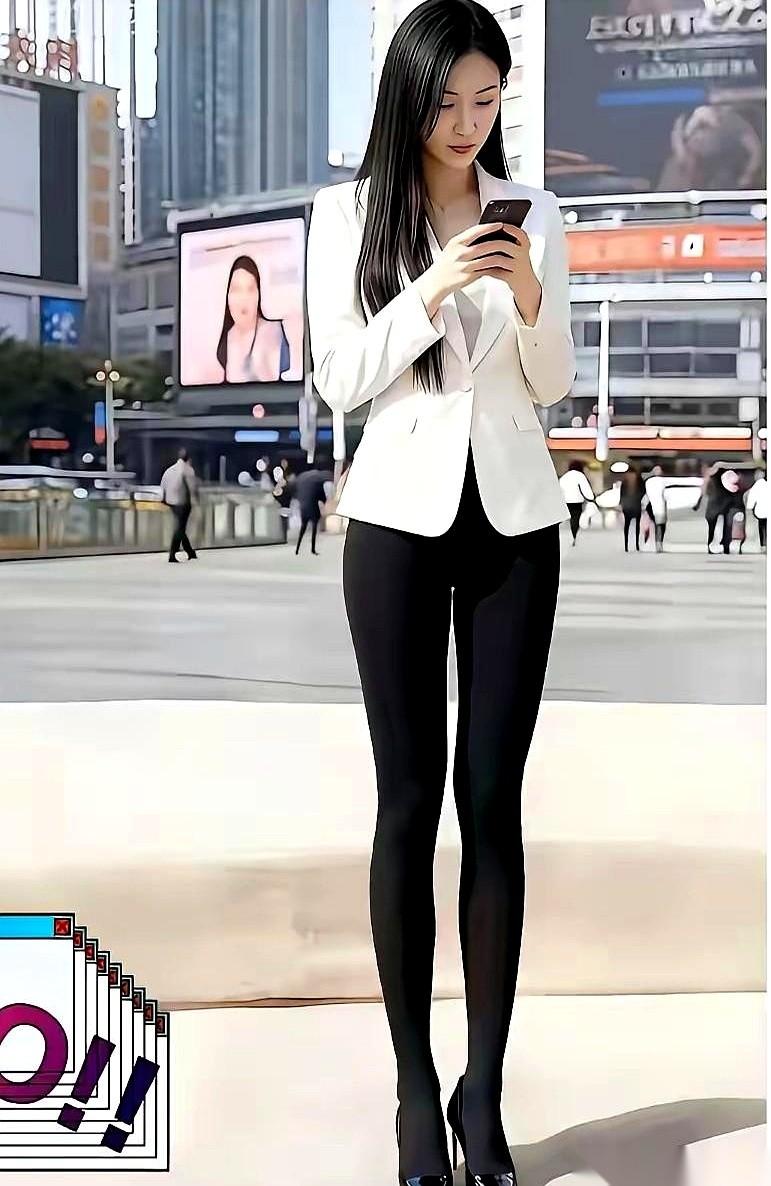 真的，每次在街上看到穿瑜伽裤的姑娘，我脑子里都会冒出两种声音打架。
一个声音是有