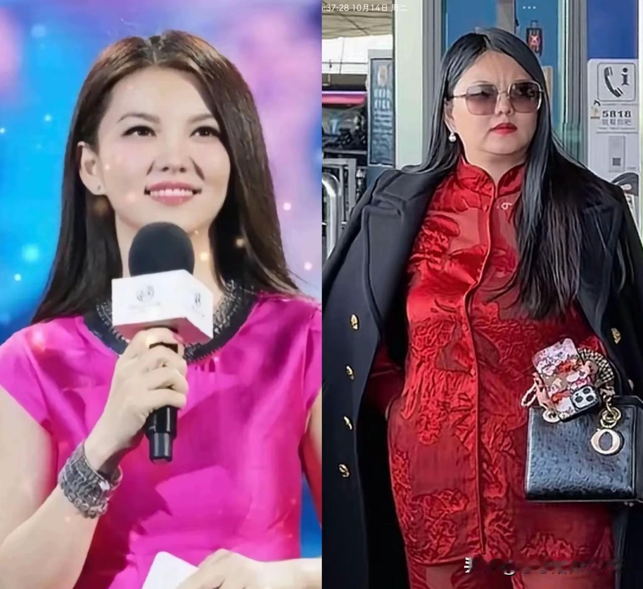 李湘年轻时真是明艳动人，《快乐大本营》里灵动的她，承包了我们多少周末笑声！如今画