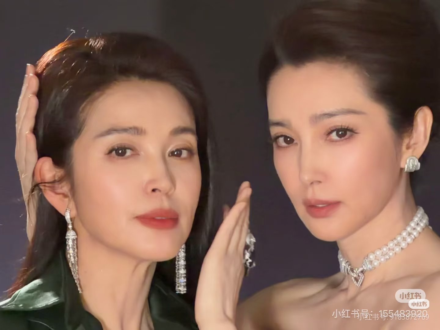 李冰冰和李雪已经快分不清了 ，亲姐妹就是像 