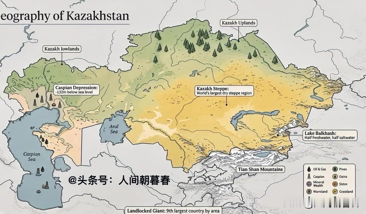 在中亚五国中，哈萨克斯坦毫无疑问是最具发达国家潜力的国家。首先，哈萨克斯坦陆地面