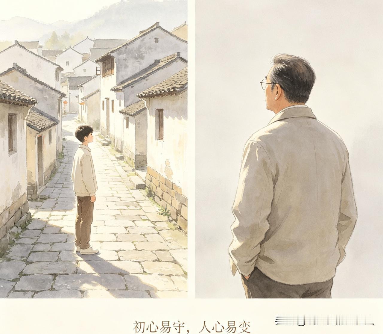遗憾，往往都是这样产生的。

世间大部分遗憾，根源于人的认知和想法慢慢变了。
