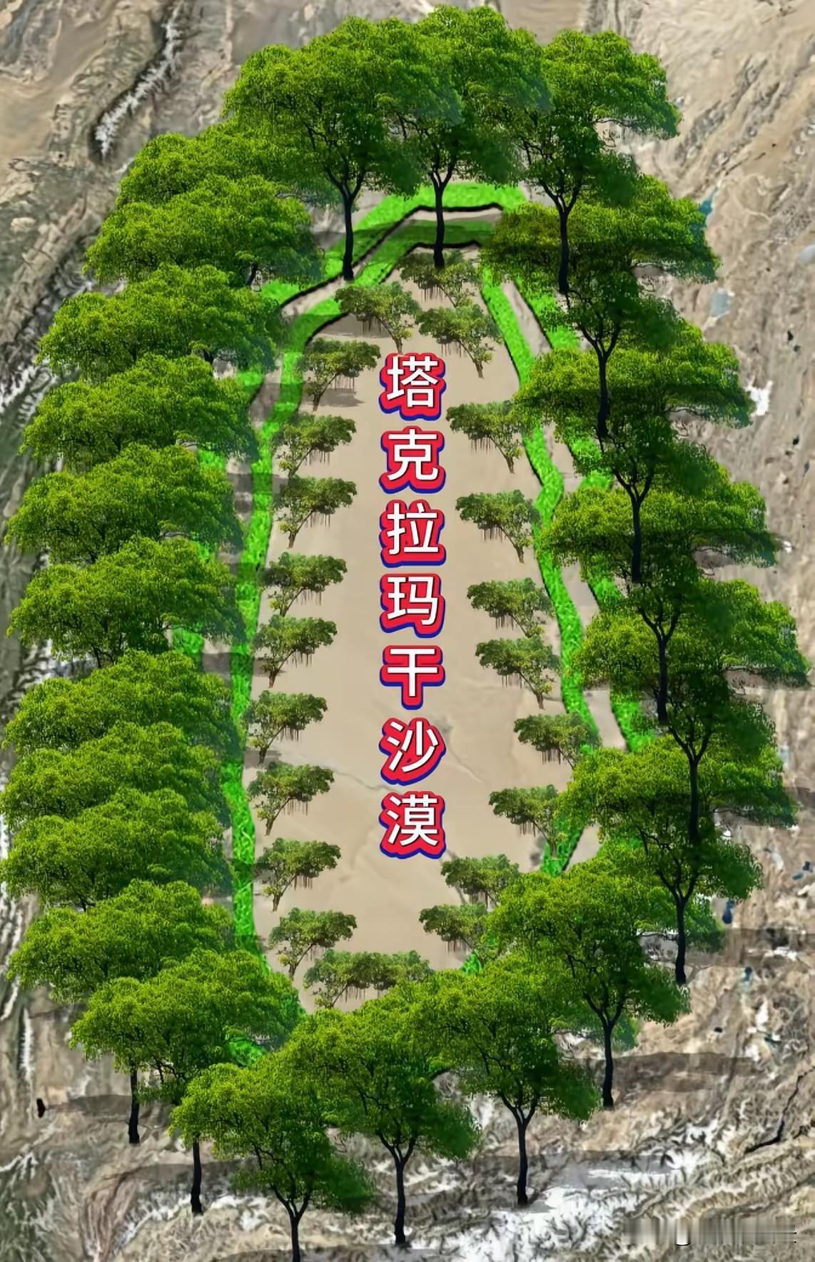 2025年，塔克拉玛干沙漠二次锁边正式启动。在3046公里首道锁边基础上的内圈扩