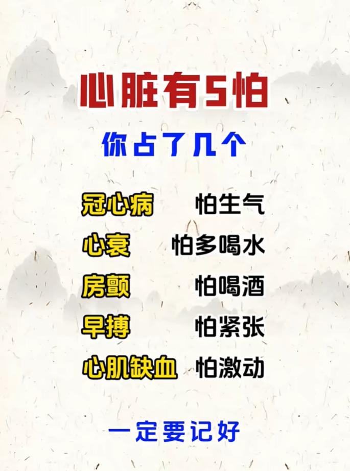 心脏养护别忽视，不同情况尽量避开这些行为