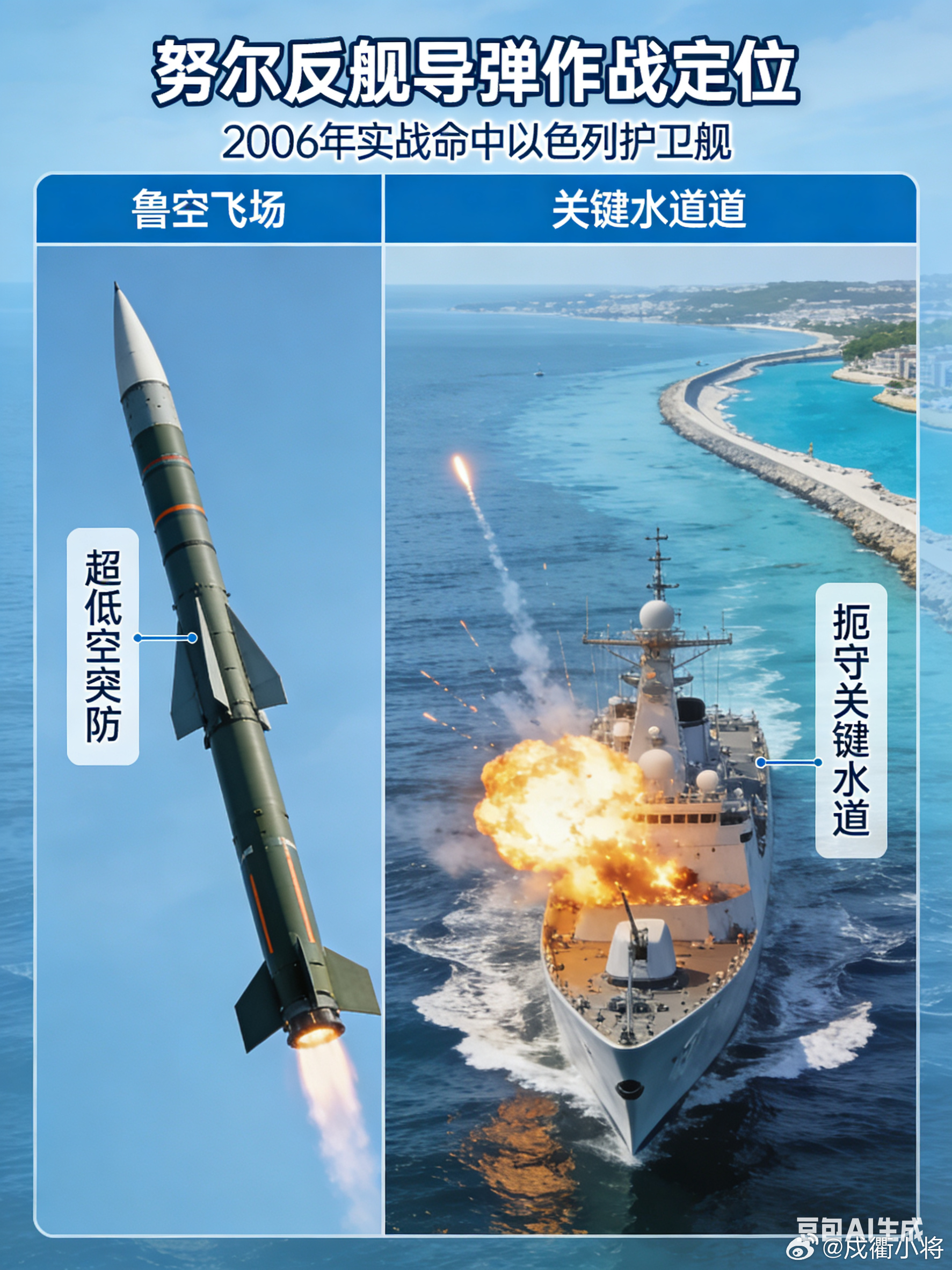 努尔（Noor）反舰导弹是伊朗在C-802导弹基础上国产化改进的亚音速反舰巡航导