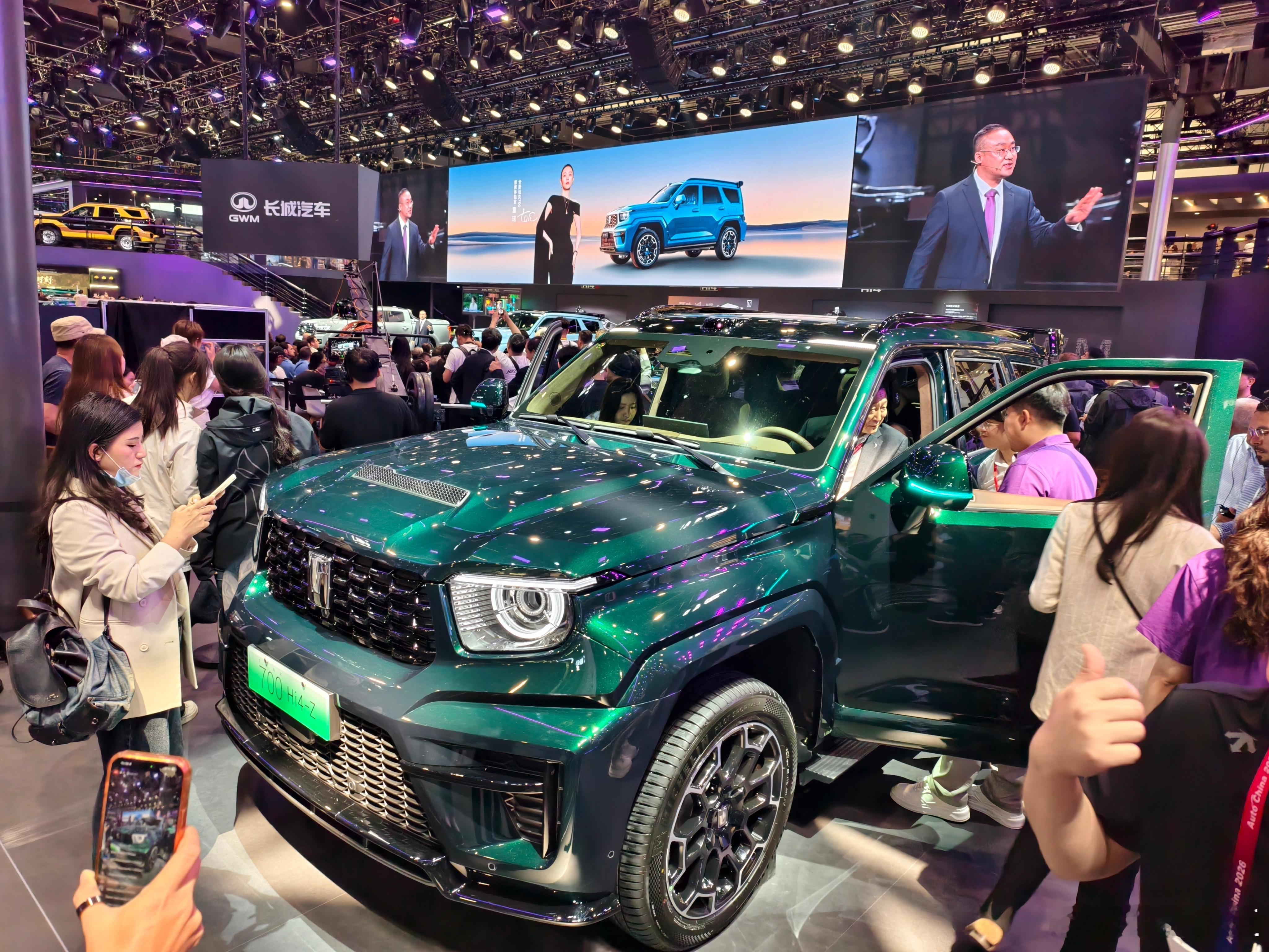长城汽车携旗下品牌59辆展车登陆2026北京车展 就在B5馆，整个馆的一半都是长
