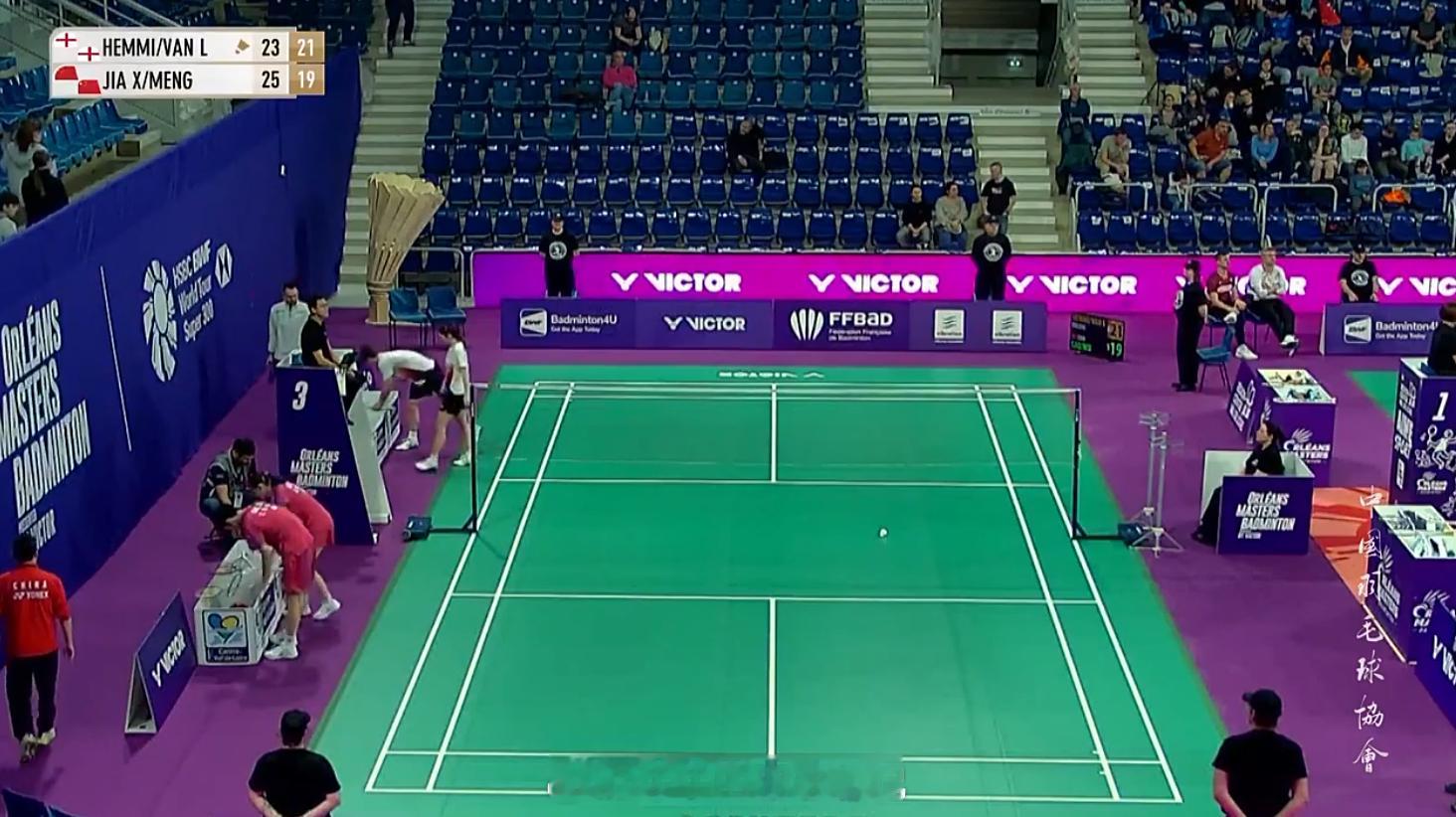 混双 1/16赛 亨明/埃斯特尔 23-25 21-19 高家炫/吴梦莹...2