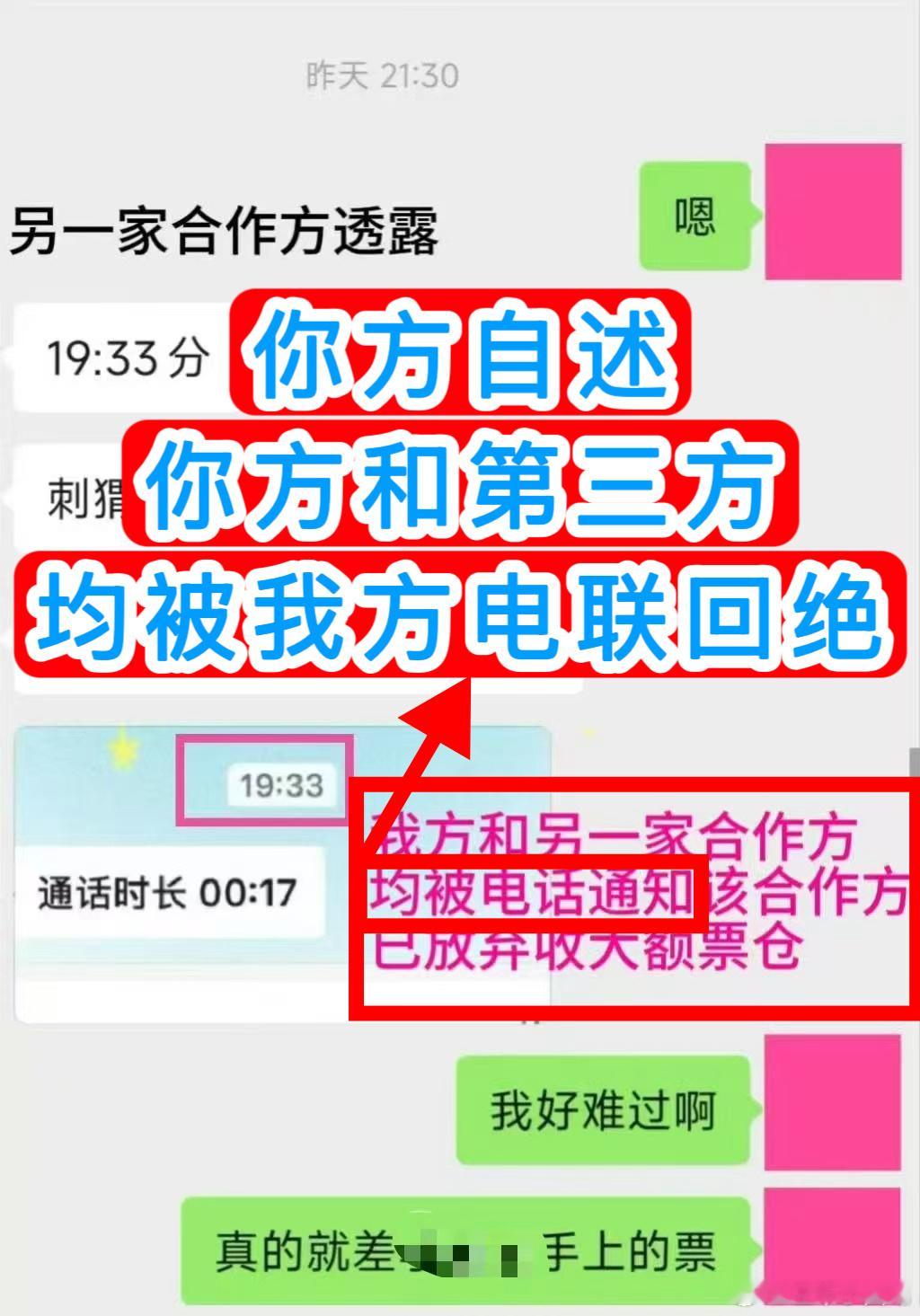 我还真有几点想不通，按照你方复盘：19:00 —— 你方接到消息，有人出售大额票