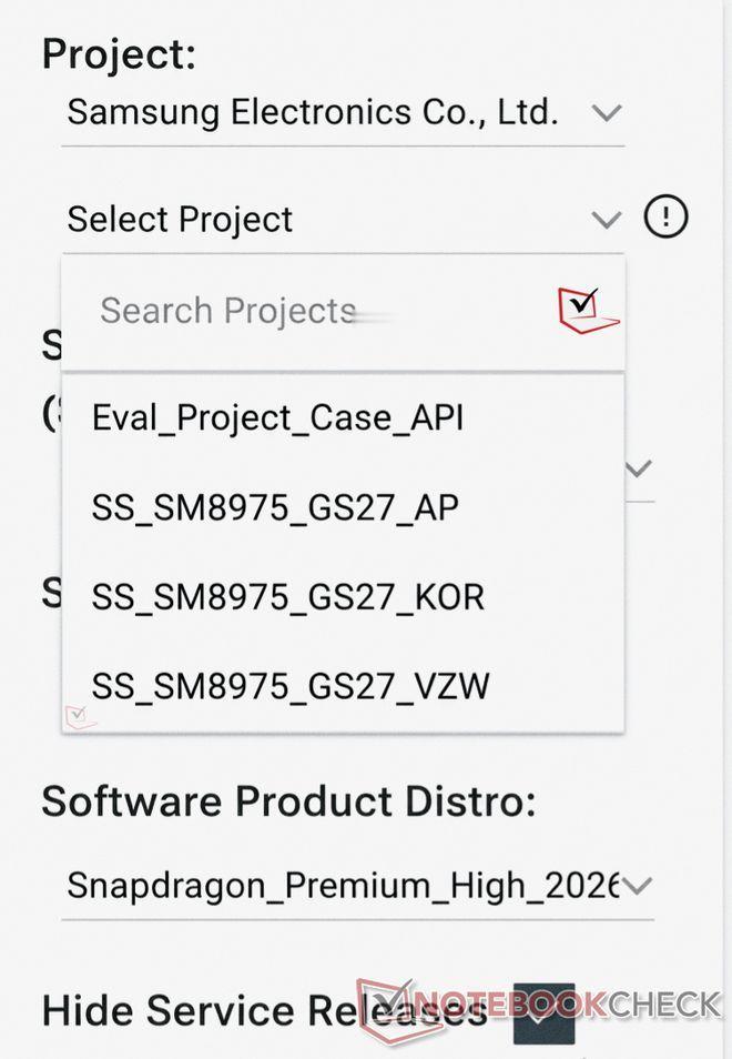 三星Galaxy S27系列正测试高通第六代骁龙8超级至尊版NotebookCh