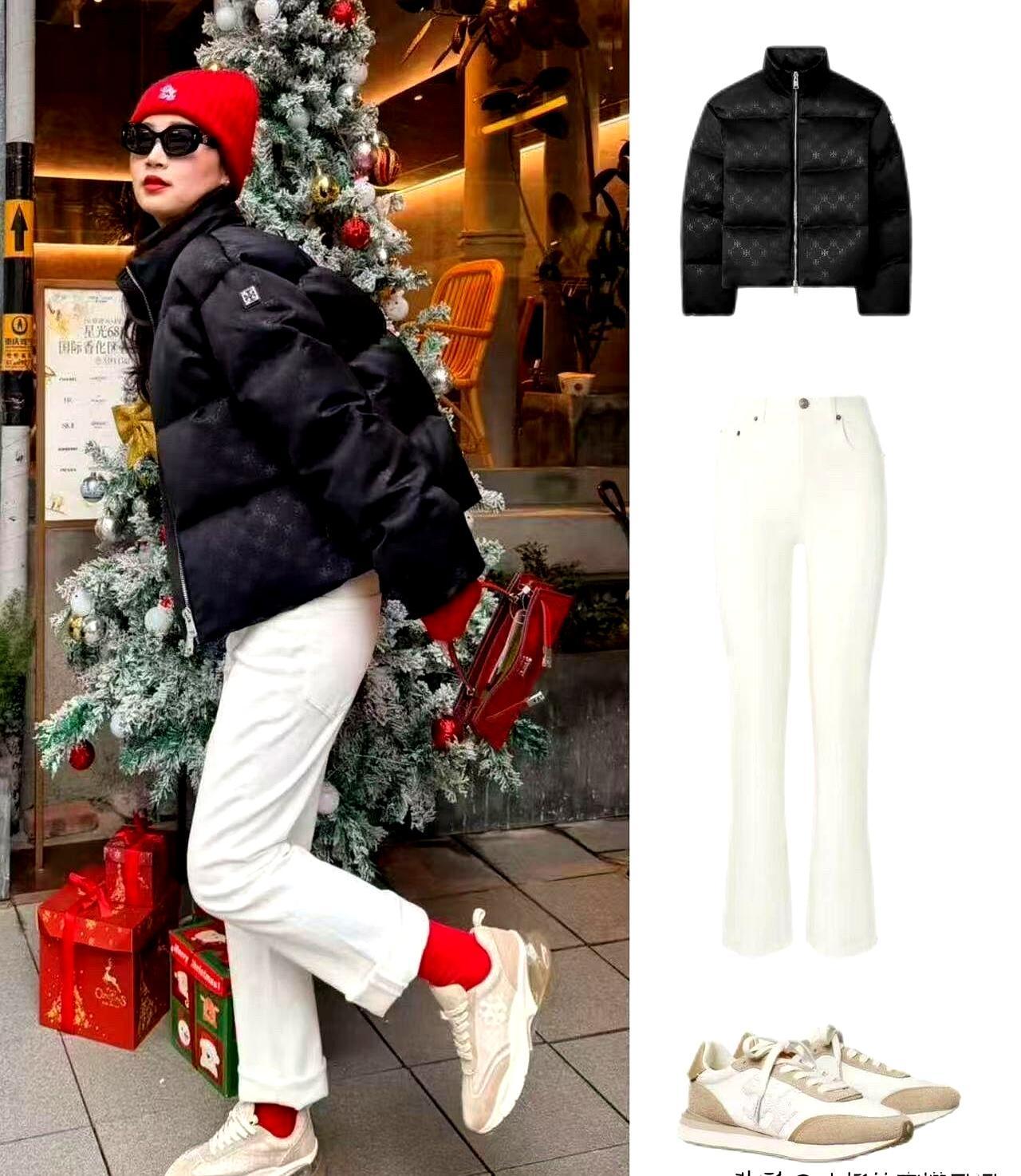 秦岚同款羽绒服，断货预警！
 
刷到机场图那刻，钱包自己跳出口袋。米白像打光板，