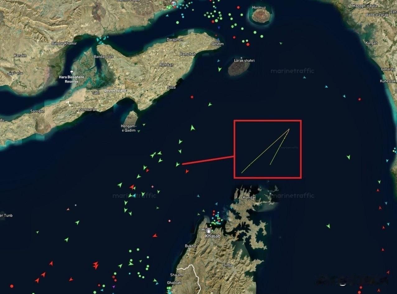 ​霍尔木兹海峡船只通行持续停止  。      ▪️12艘未抵达海峡的船只掉头。