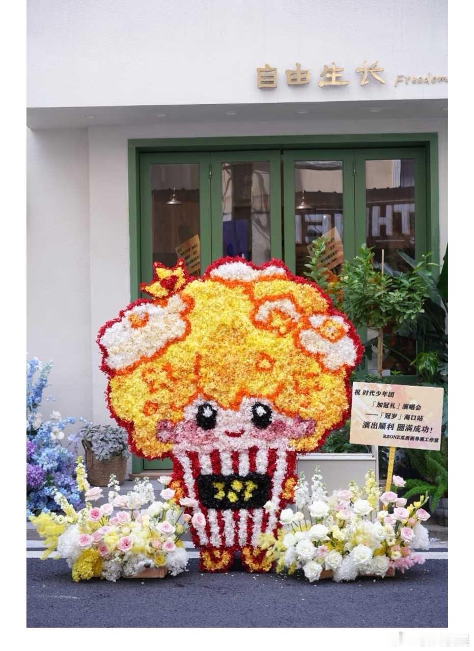 投时代少年团海口演唱会 瓜西西给时代少年团海口演唱会应援花篮 ​​​
