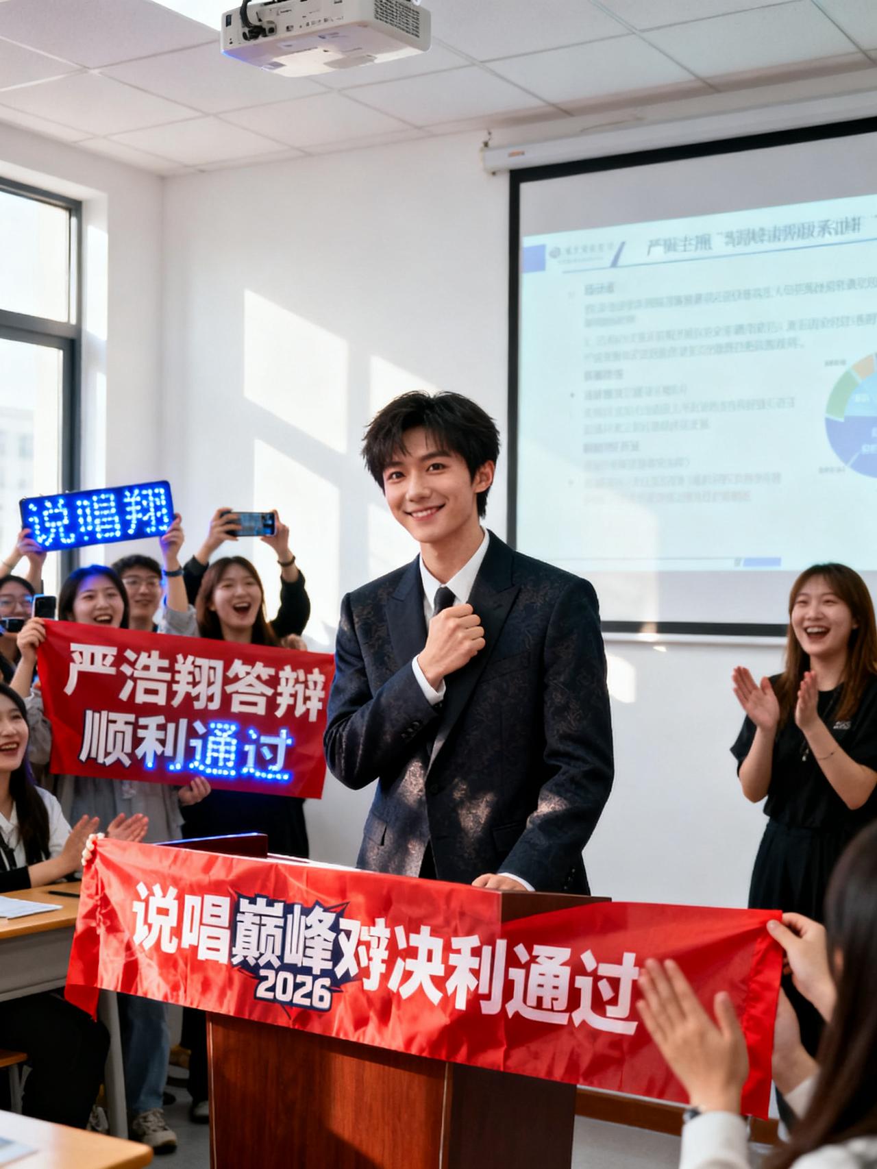 “严浩翔答辩”这个话题之所以引起大家关注，主要是因为粉丝得知严浩翔顺利完成答辩后