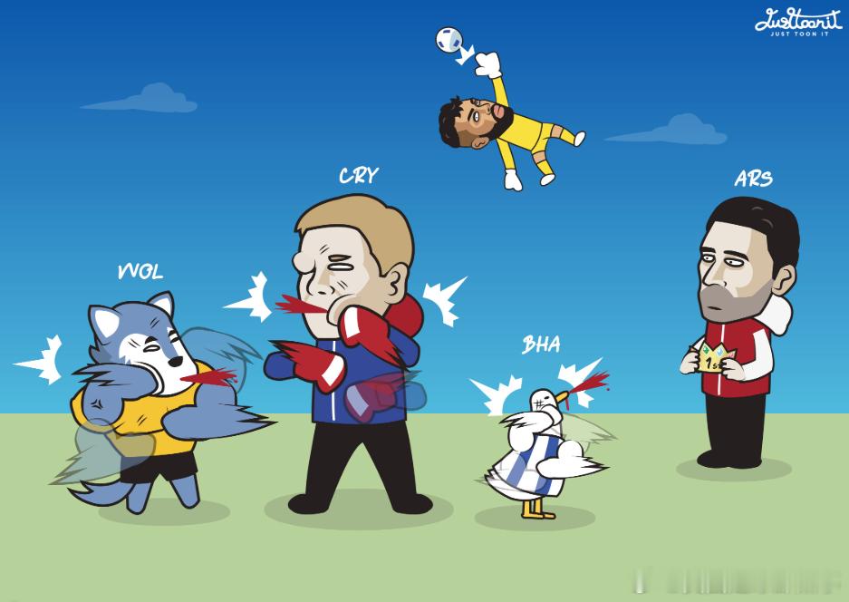 乌龙球又立功了 （justtoonit）阿森纳2比1布莱顿