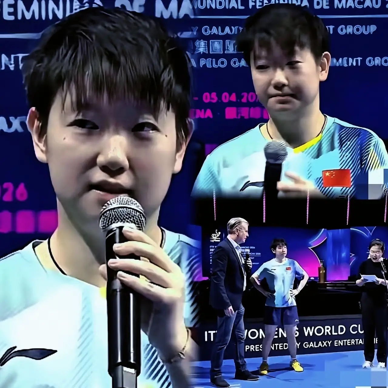 澳门这一天一夜，刺激！高达：我差一点就赢了！孙颖莎：我差一点就输了！达科： 我差