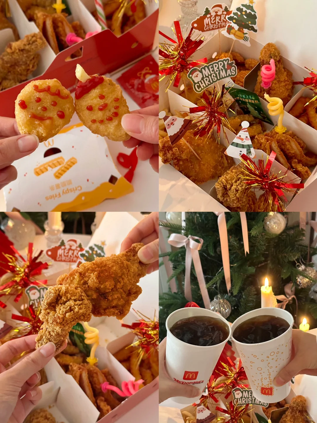 麦门圣诞氛围晚宴～九宫格小食拼盘即搞定！！