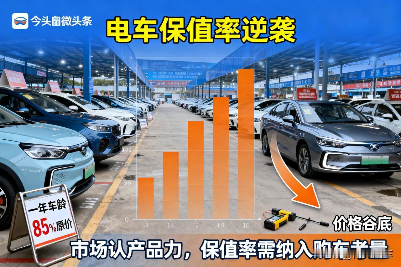 电车保值率逆袭了？二手市场这几款车比油车还硬！

最近逛二手车市发现，某些热门电
