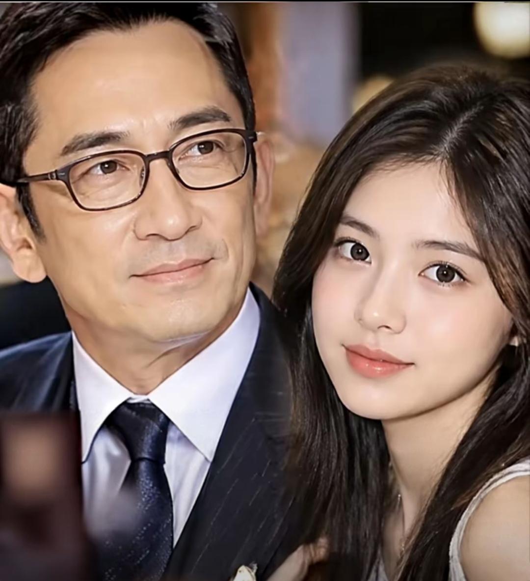 他爸很帅，女儿当然漂亮，这是毫无疑问的！