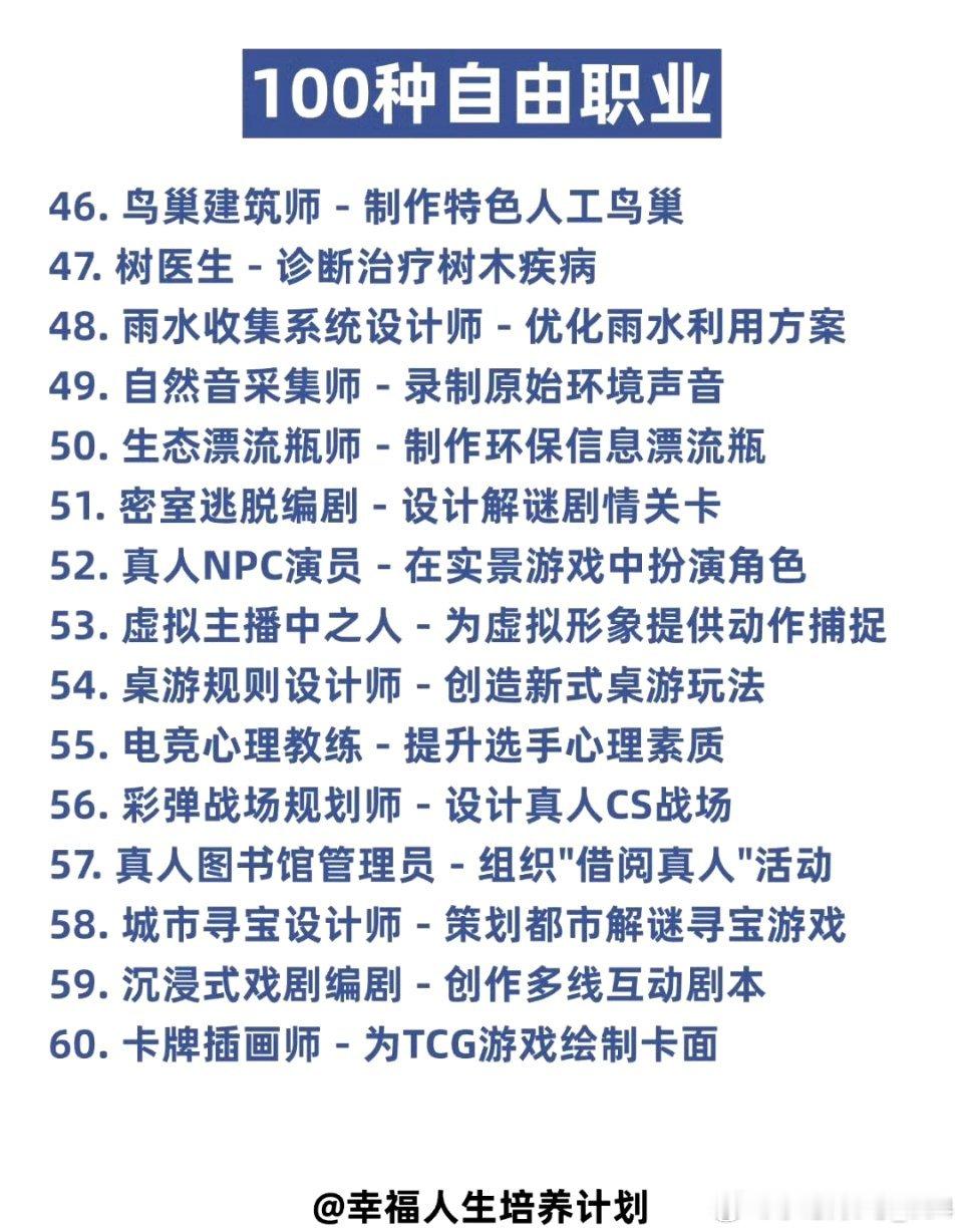 00后开始扎堆小众冷门工作 有人觉得小众工作不稳定，可00后却看到其中机遇。细分